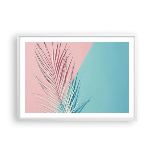 Poster in white frmae - Tropical impression - 70x50 cm