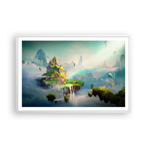 Poster in white frmae - Internal Heaven - Happy Islands - 91x61 cm