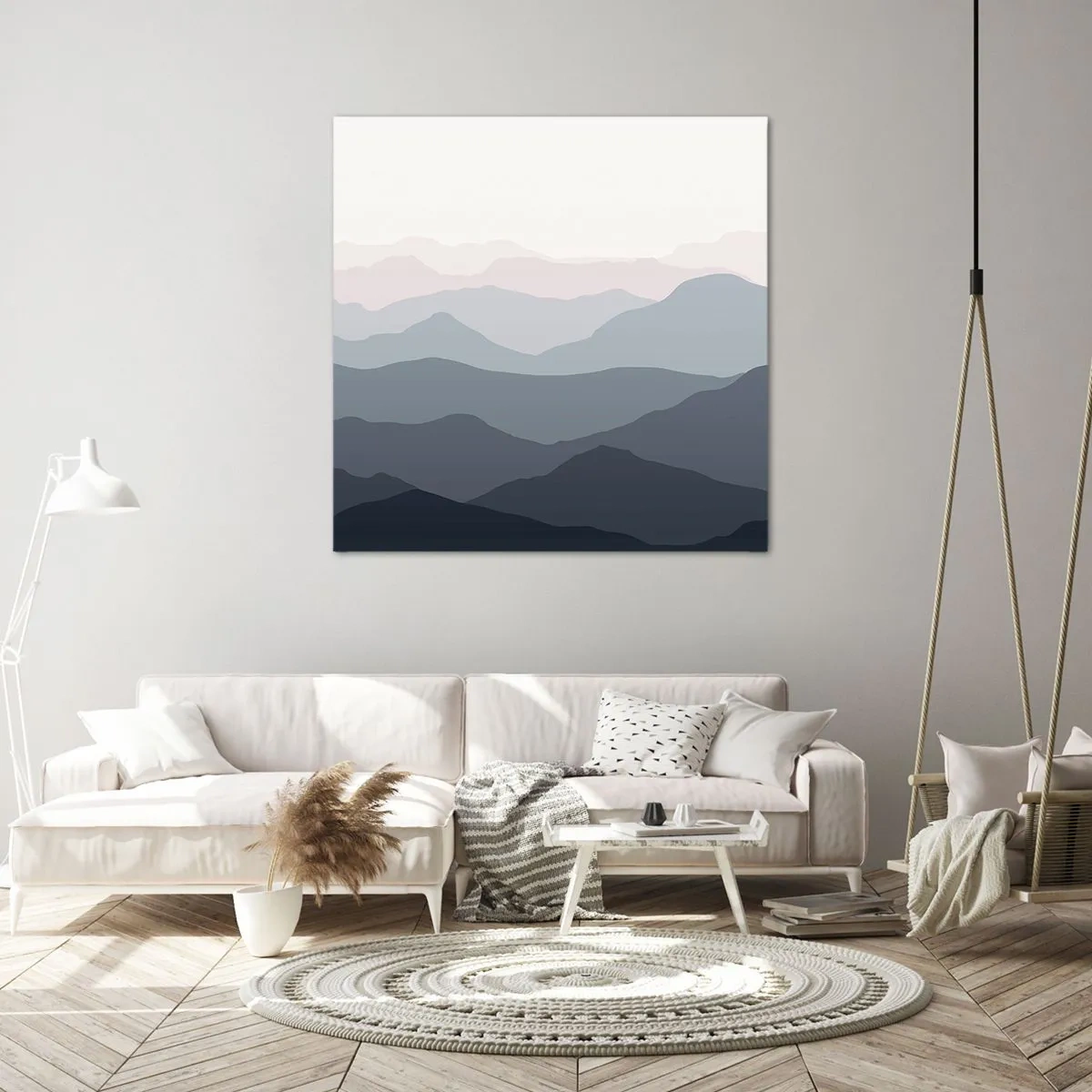 Canvas picture - Mountain Waves - 30x30 cm