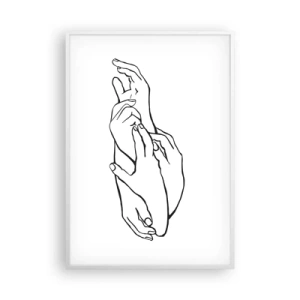Poster in white frmae - Good Touch - 70x100 cm
