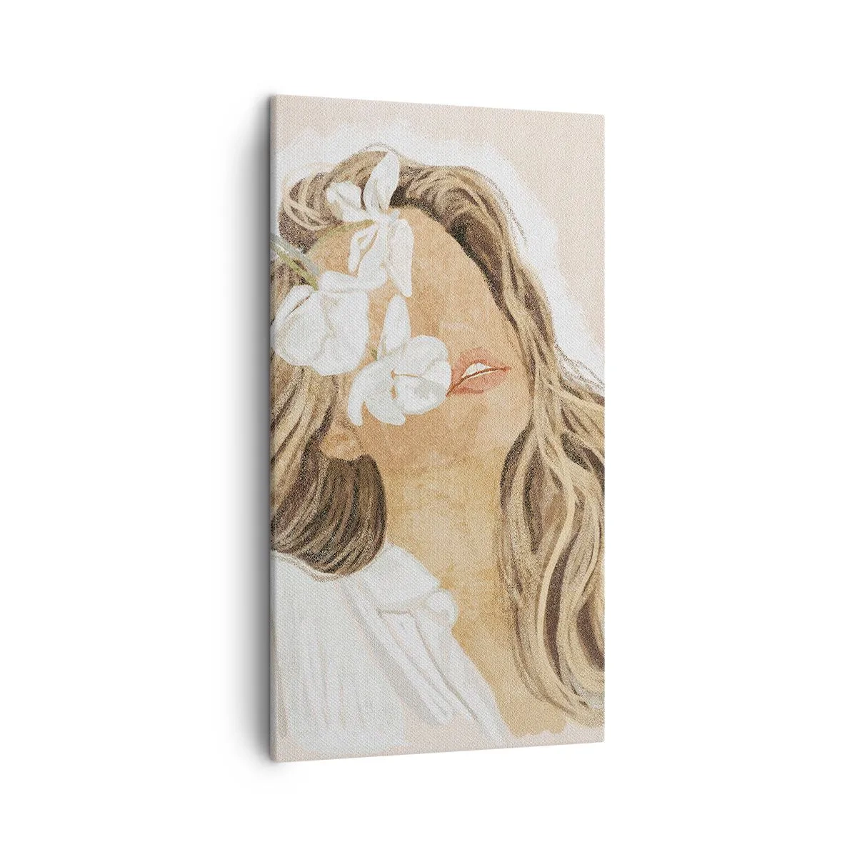 Canvas picture - In Elation Among Flowers  - 45x80 cm