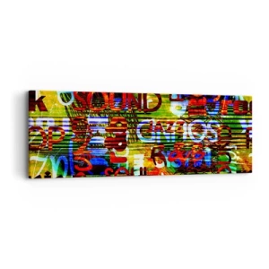 Canvas picture - All Colours of Sound - 90x30 cm