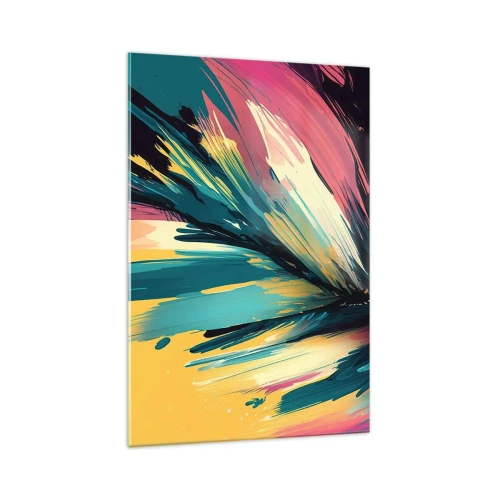 Glass picture - Composition -Explosion of Joy - 70x100 cm
