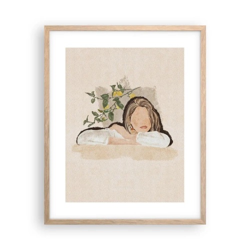 Poster in light oak frame - Beauty of the South - 40x50 cm