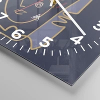 Clock face with numbers