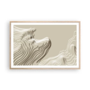 Poster in light oak frame - Topography of Art. - 91x61 cm