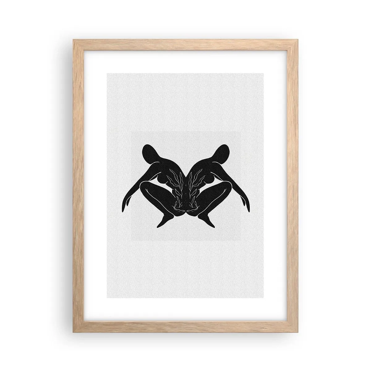 Poster in light oak frame - Mutual Soul - 30x40 cm