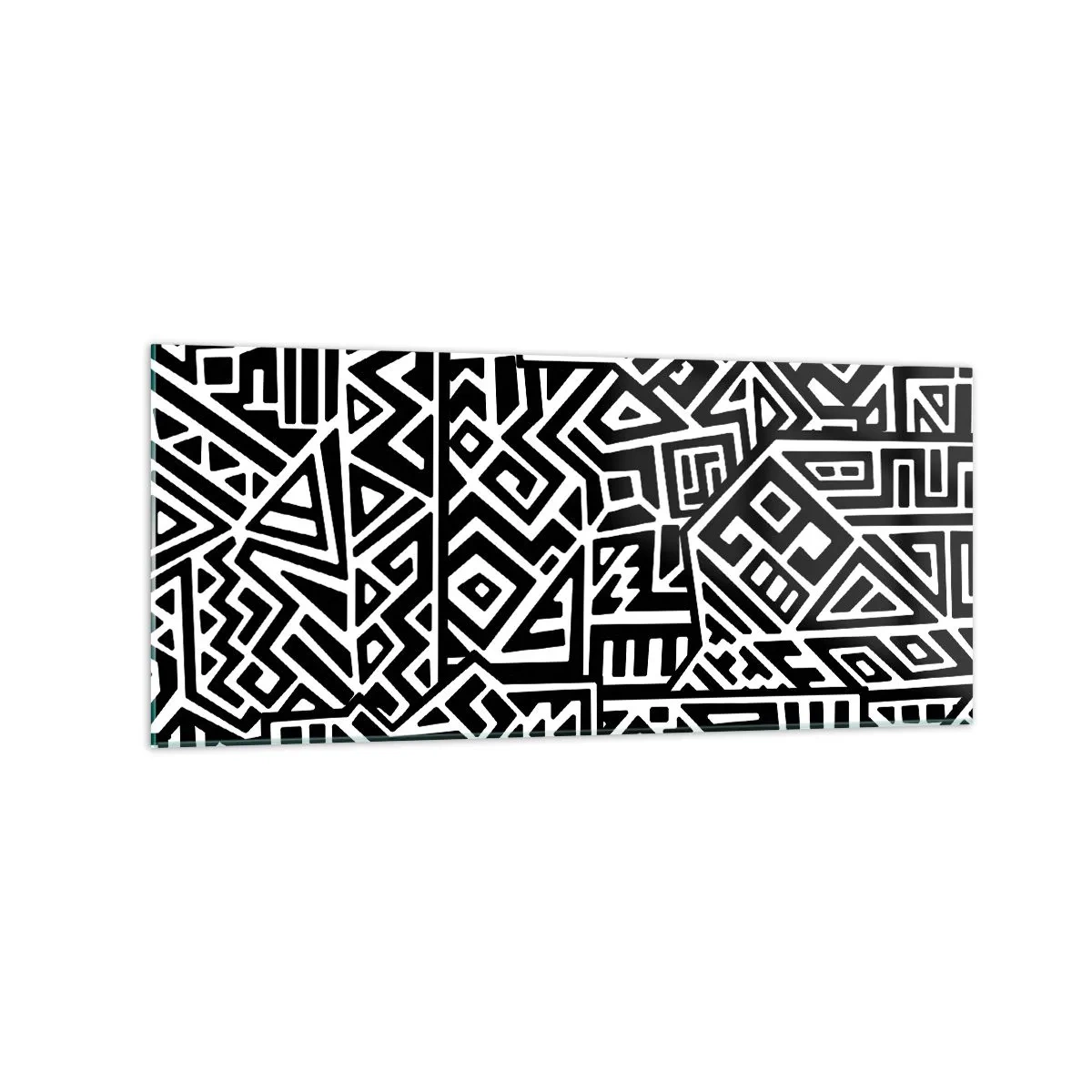 Glass picture - Precolumbian Composition - 120x50 cm