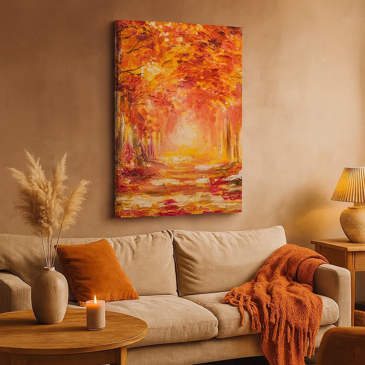 Canvas picture - Copper Forest - 50x70 cm