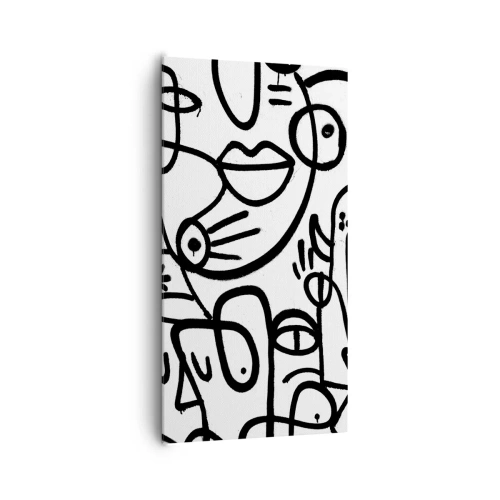 Canvas picture - Faces and Mirages - 65x120 cm