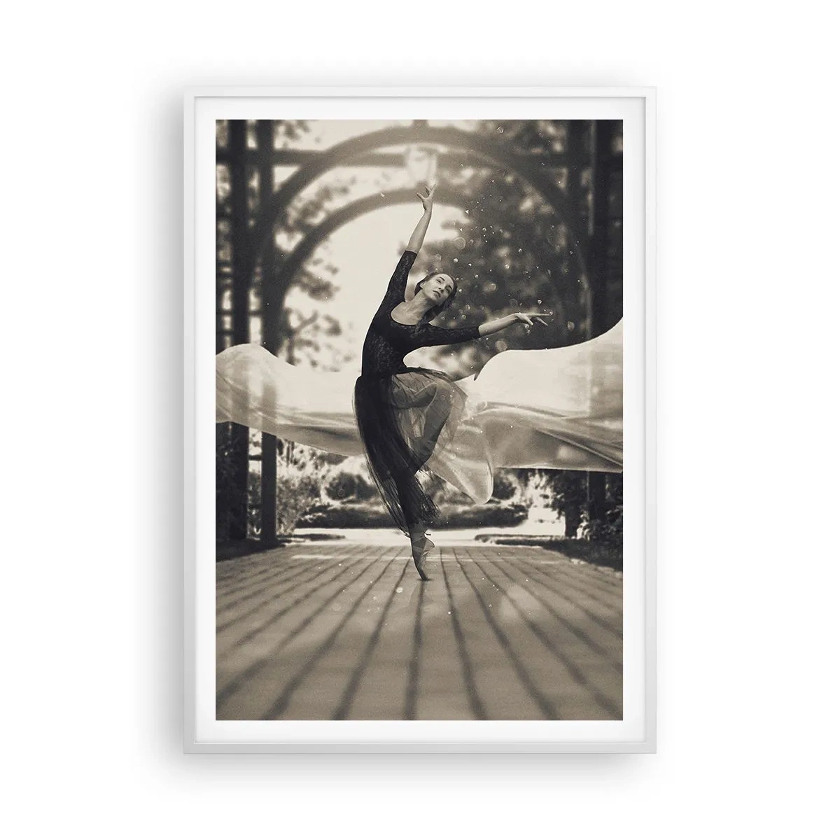 Poster in white frmae - Dance of the Garden Spirit - 70x100 cm
