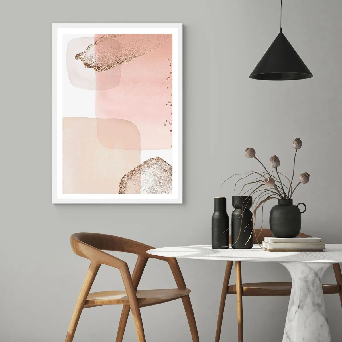 Poster in white frmae - Look through Colour - 70x100 cm