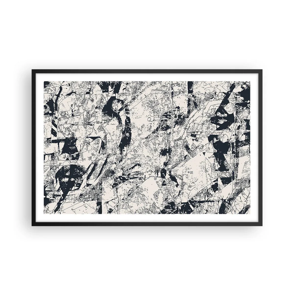 Poster in black frame - Infilitration of Opposites - 91x61 cm