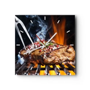 Wall clock - Clock on glass - Juicy and Fragrant - 30x30 cm