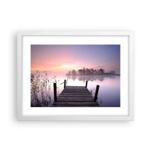 Poster in white frmae - Out from a Lilac Fog… - 40x30 cm