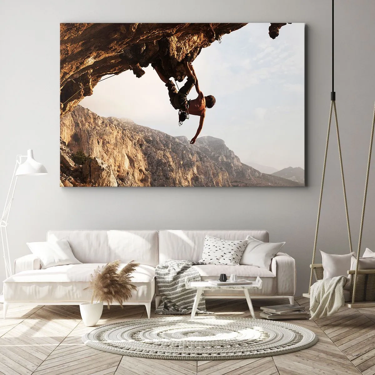 Canvas picture - The Whole World on a Sharp Cliff - 120x80 cm