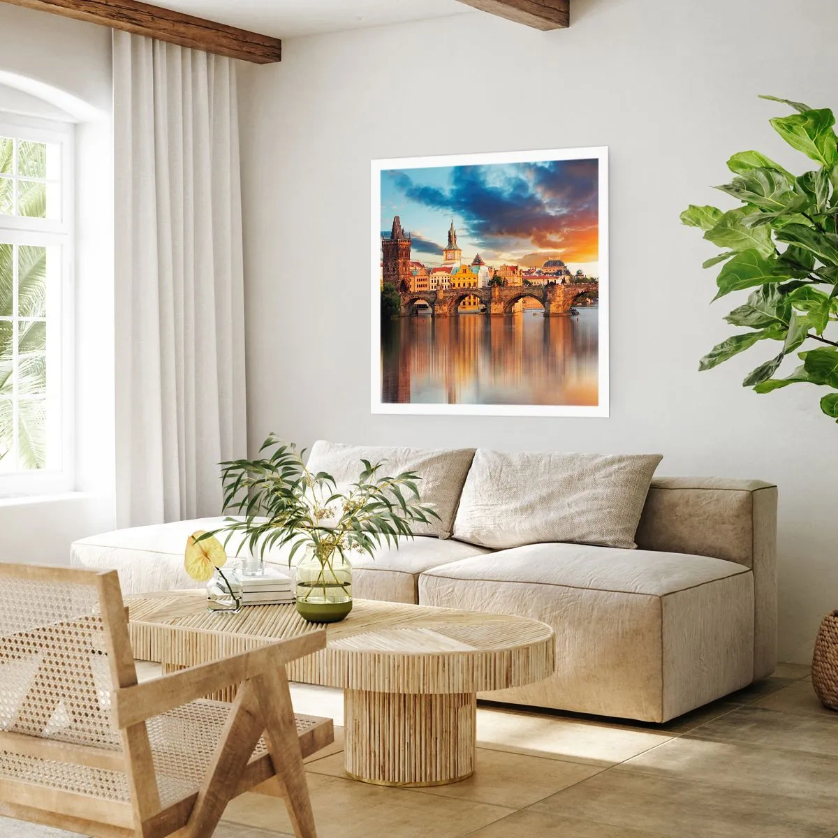 Poster - Beautiful Prague - 60x60 cm