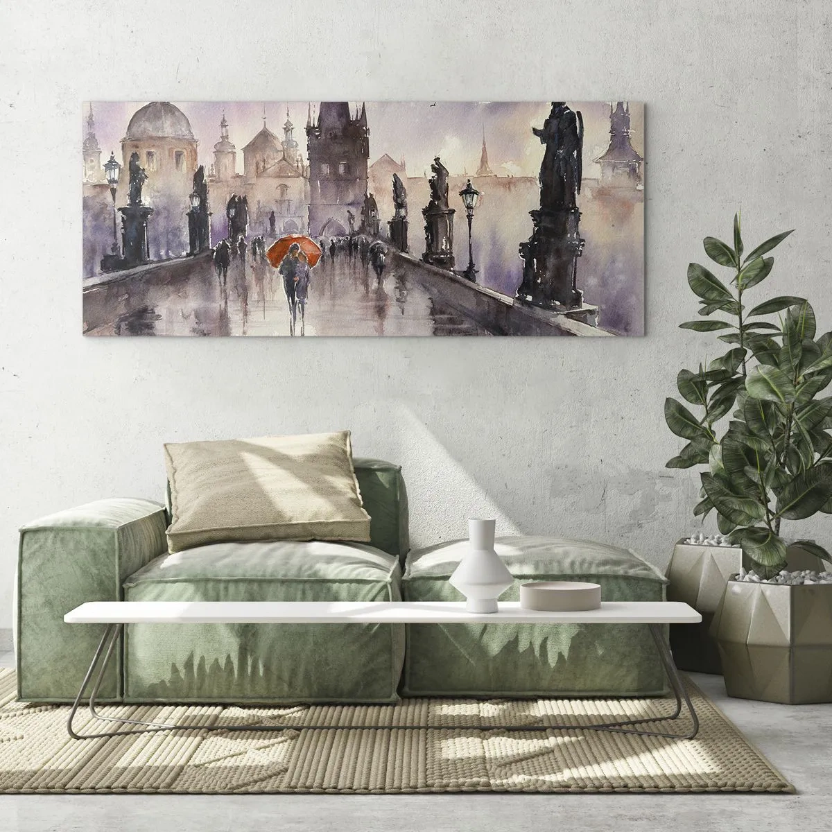 Glass picture - Peaople Don't Change - 100x40 cm