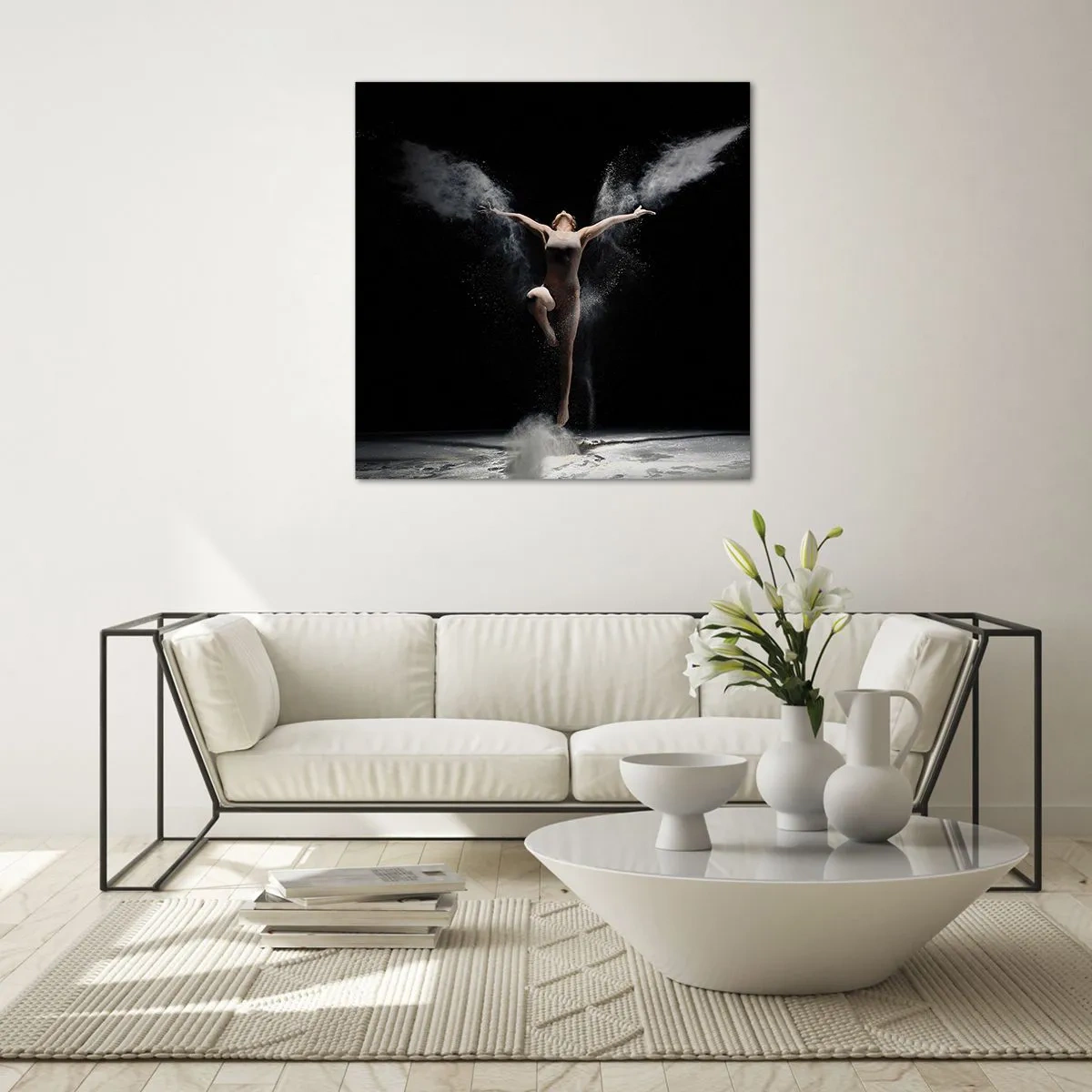 Glass picture - Elves Exist - 70x70 cm