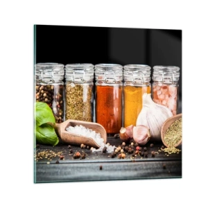 Glass picture - Spicing Up Life - 60x60 cm