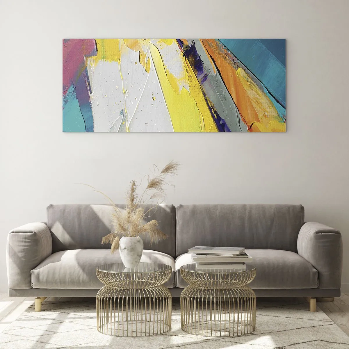 Glass picture - Anatomy of Light - 90x30 cm