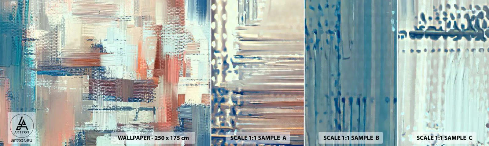 Photo Wallpaper Sample Self-Adhesive Deluxe Sticker - Reaching Light - Pastel, Minimalism, Bright - 100x30 cm