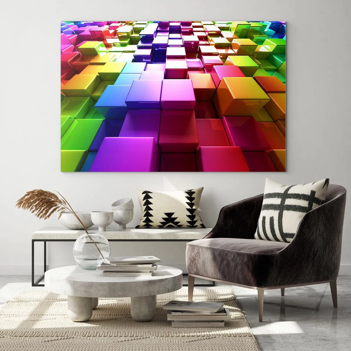 Glass picture - Optical Harmony - 120x80 cm
