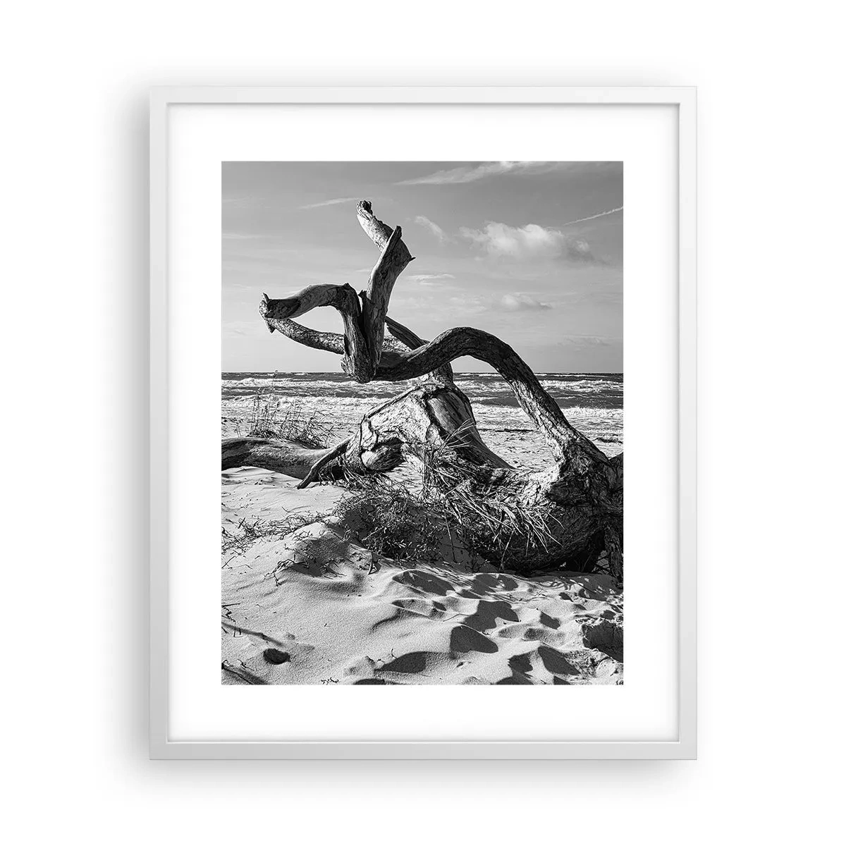 Poster in white frmae - Seaside Sculpture - 40x50 cm