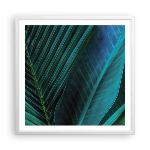 Poster in white frmae - Anatomy of Green - 60x60 cm