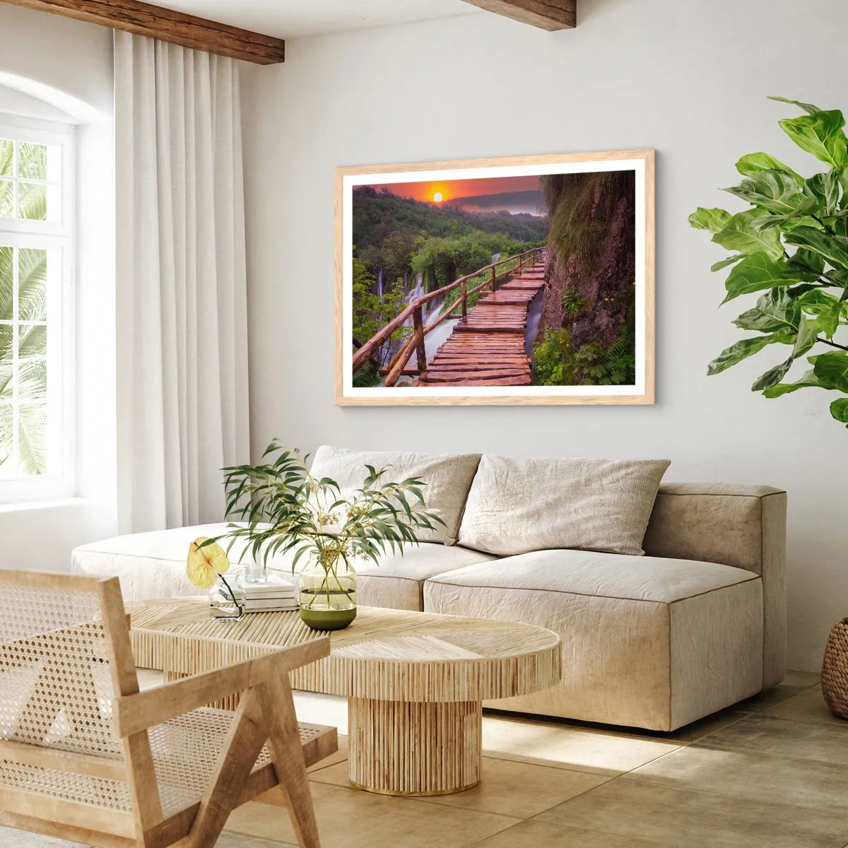 Poster in light oak frame - Unbelievable Beauty - 40x30 cm