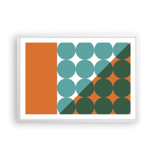 Poster in white frmae - Upwards and Diagonally - 70x50 cm