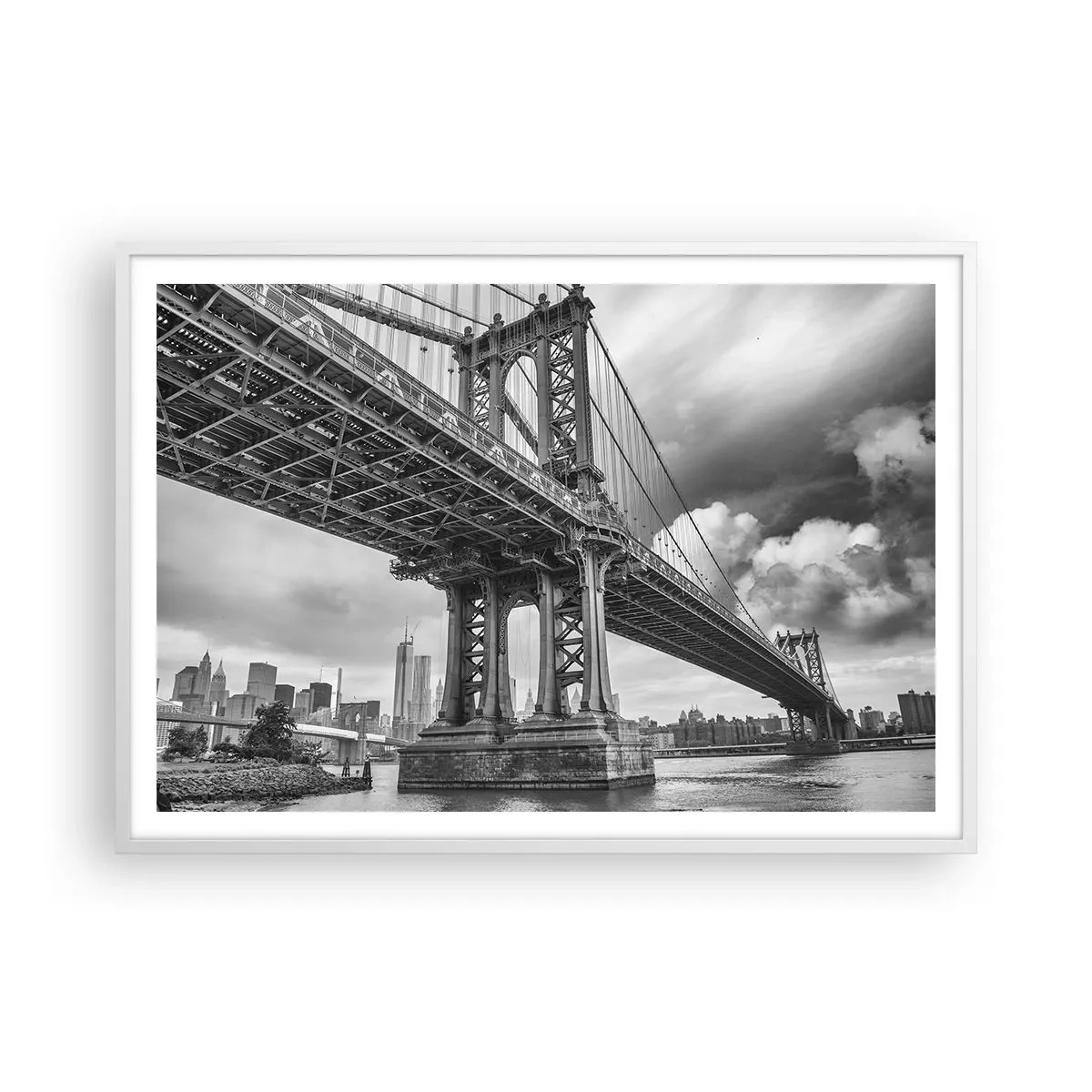 Poster in white frmae - To the Heart of a City - 100x70 cm