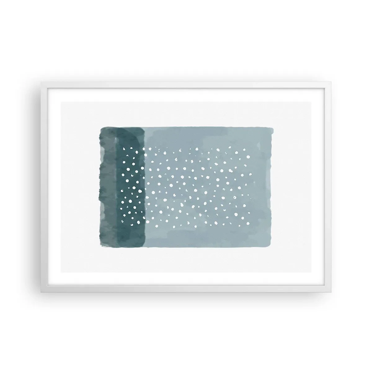 Poster in white frmae - Grown on the Blue - 70x50 cm