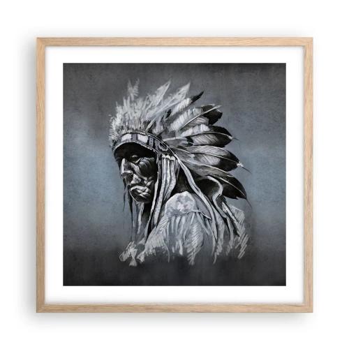 Poster in light oak frame - Return to the Roots - 50x50 cm