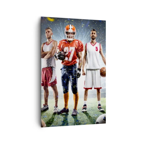 Canvas picture - Gladiators of the Pitch - 80x120 cm