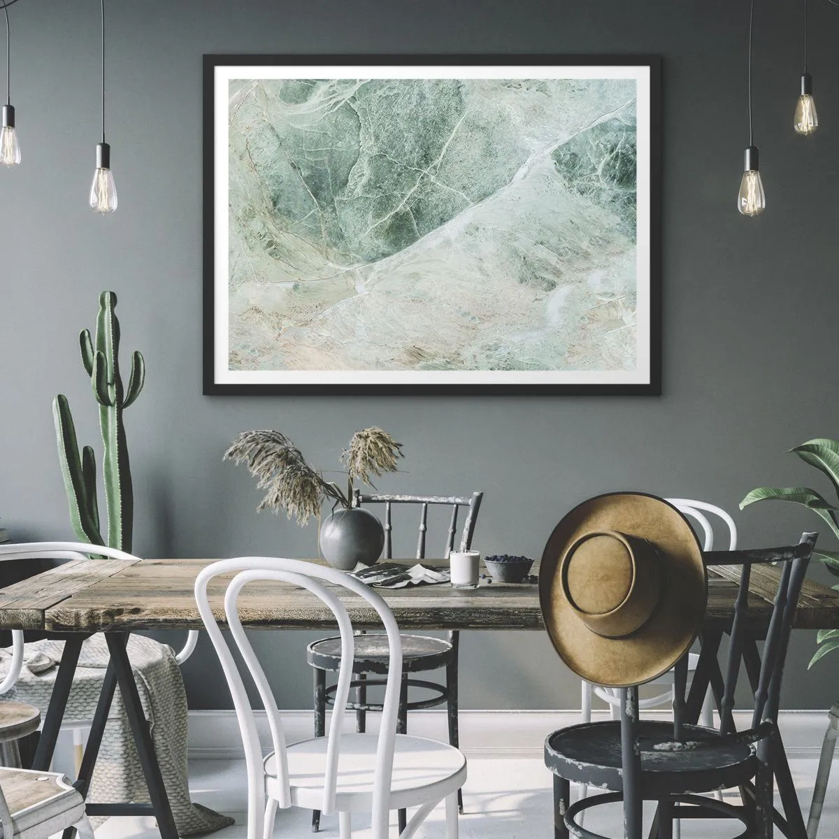 Poster in black frame - Noble Coolness of a Stone - 70x50 cm