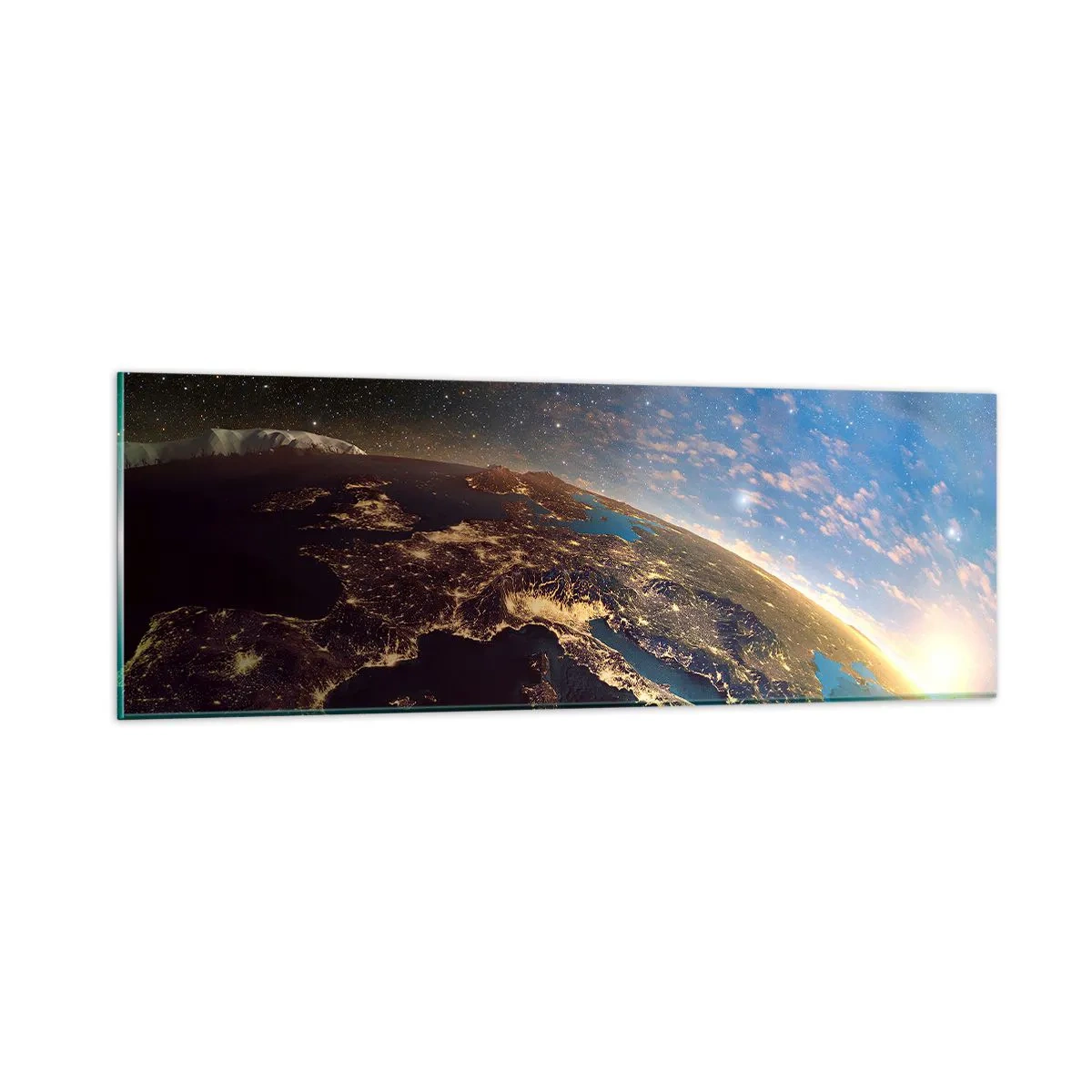 Glass picture - Let's Look at Each Other from a Distance - 90x30 cm