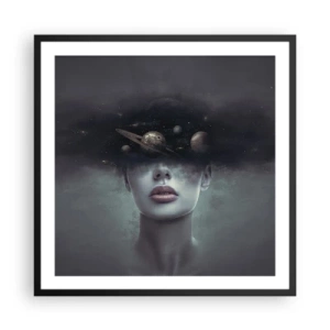 Poster in black frame - And Planets are Revolving… - 60x60 cm