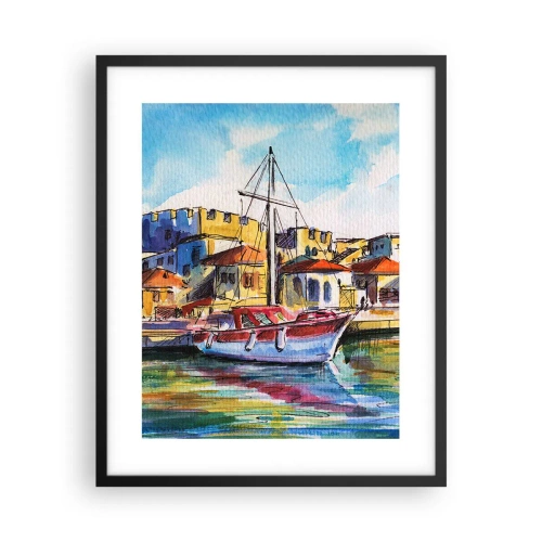 Poster in black frame - Rainbow Afternoon - 40x50 cm
