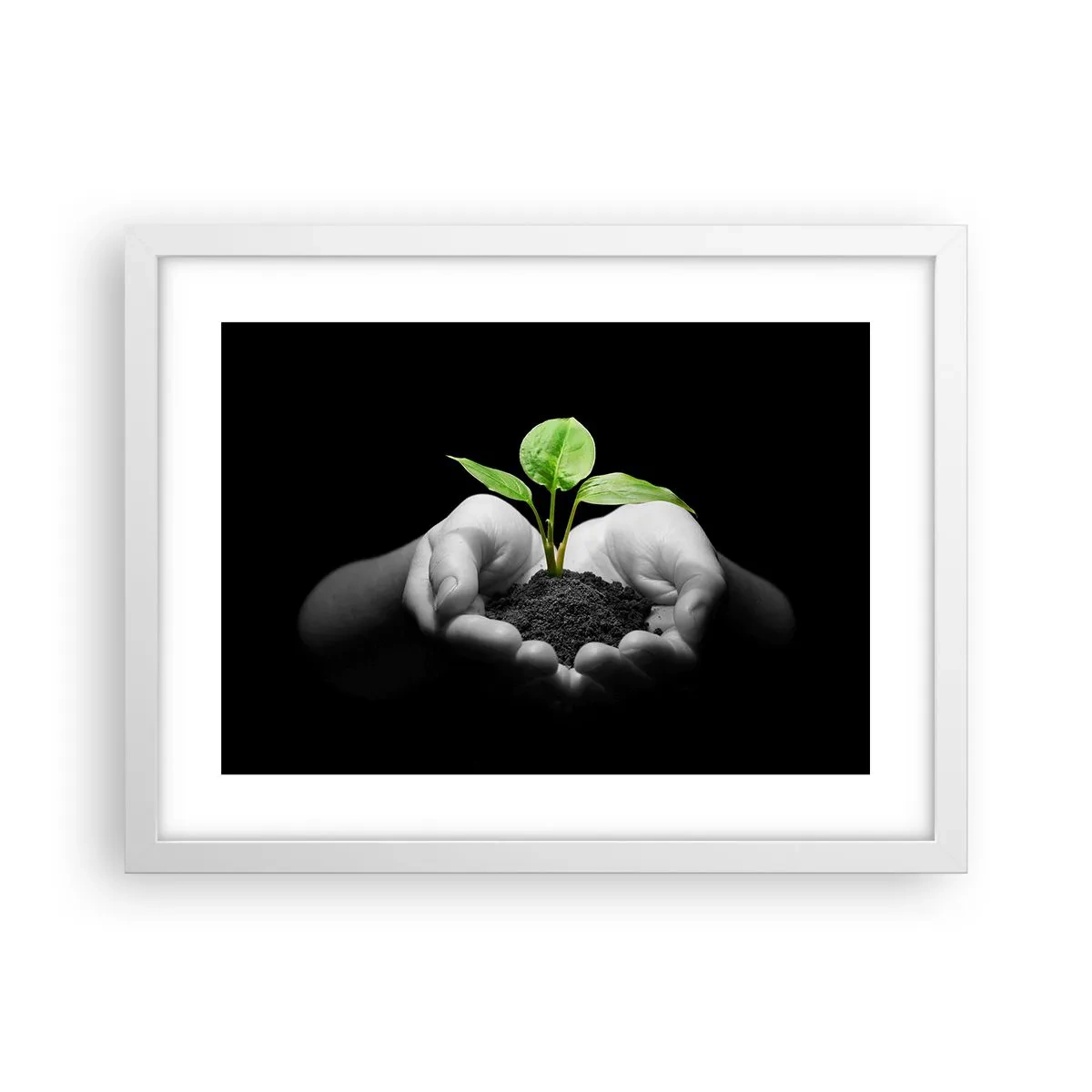 Poster in white frmae - I Love Nature, I Protect It - 40x30 cm