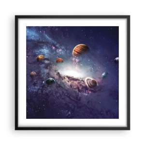 Poster in black frame - Solar-Dancing System - 50x50 cm