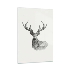 Glass picture - Derr in Cubist Style - 50x70 cm