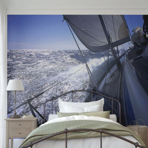 Photo Wallpaper Premium Canvas - I Know What Being a Bird Means - Nautical, Yacht, Travels - 200x140 cm