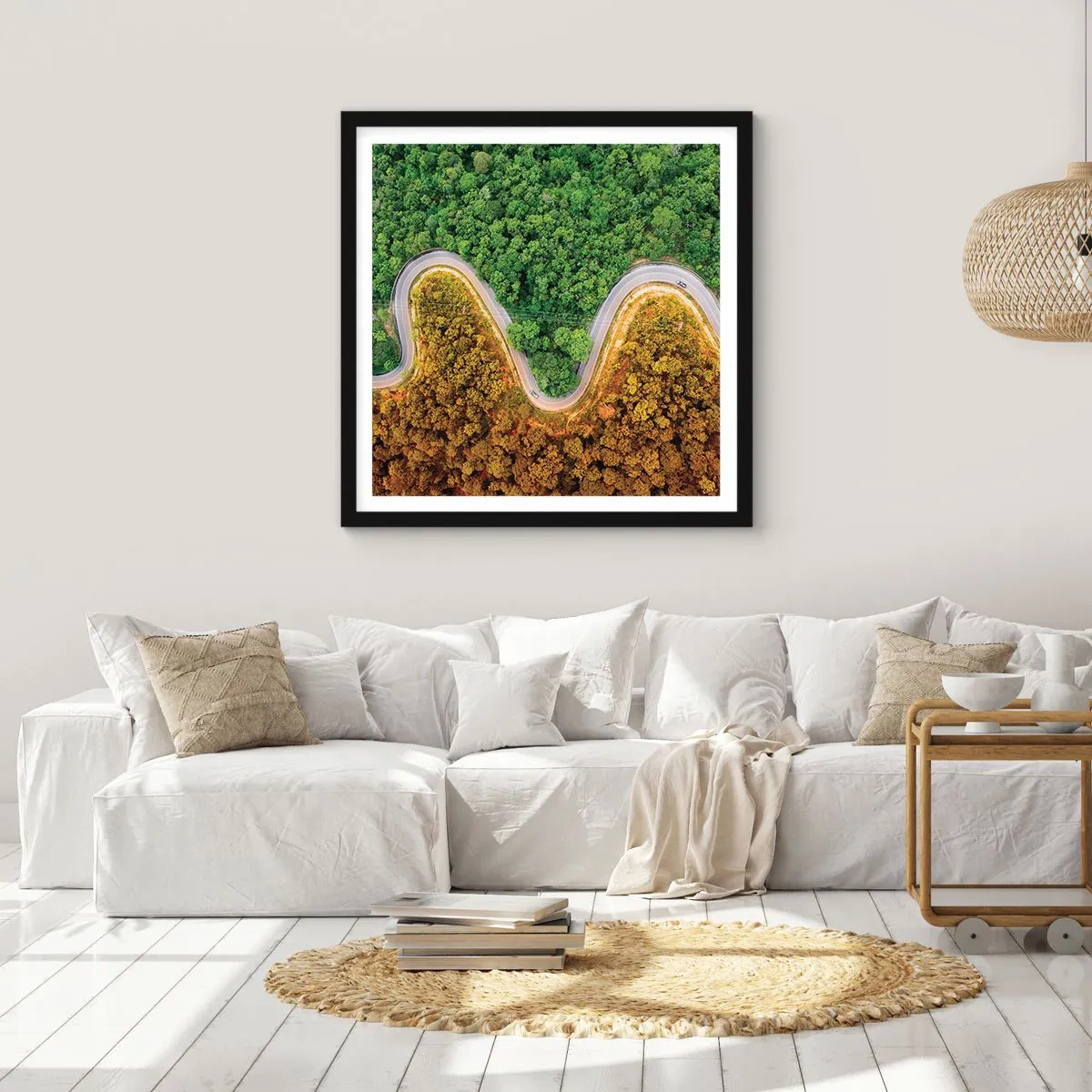 Poster in black frame - Borders and Breakthroughs - 30x30 cm