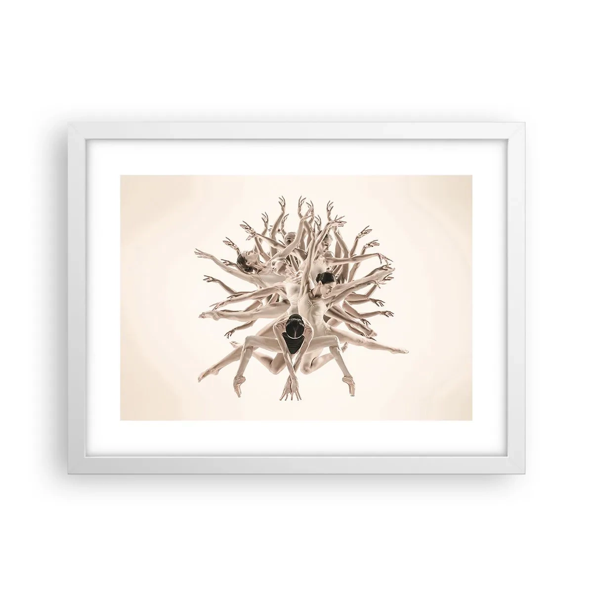 Poster in white frmae - Dance in Bloom - 40x30 cm