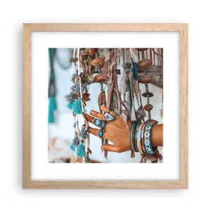 Poster in light oak frame - Local Treasures - 30x30 cm