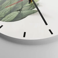 Clock face with lines