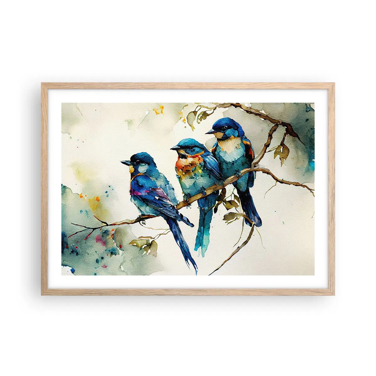 Poster in light oak frame - Is It Offended? - 70x50 cm