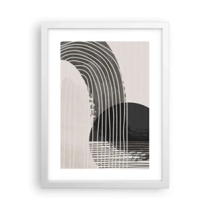 Poster in white frmae - There and Back - 30x40 cm