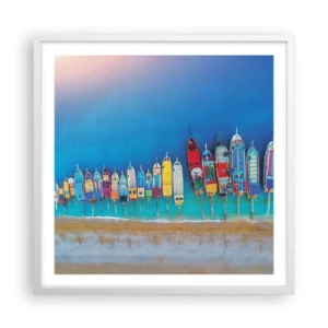 Poster in white frmae - From Bird's Eye View - 60x60 cm